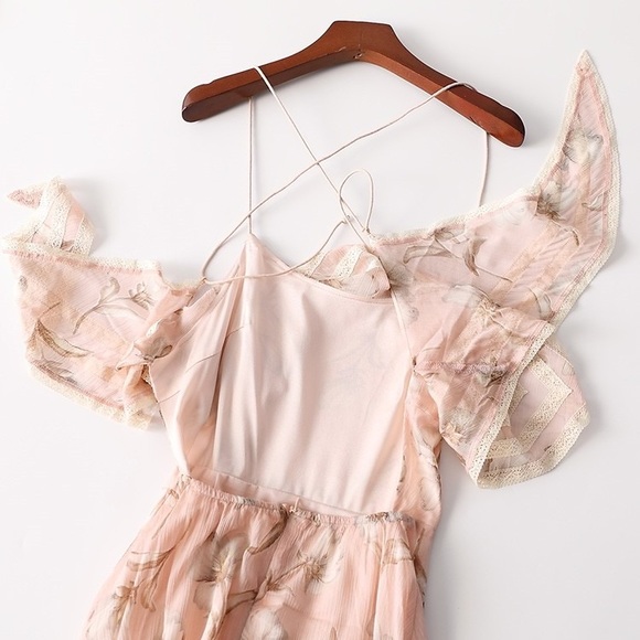 pink dress skirt for summer party - Picture 3 of 11